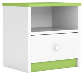 Detský nočný stolík Babydreams 40 cm zelený