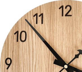 Ručne vyrábané dubové hodiny – tichý chod a moderný dizajn I SENTOP MAS002-A