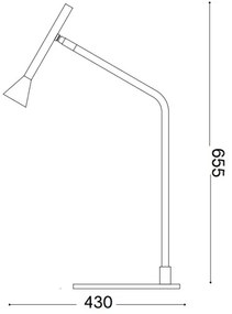 Ideal Lux - LED Stmievateľná stolná lampa DIESIS LED/6,5W/230V CRI 90 zlatá