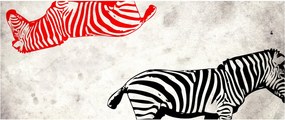 Obraz - Zebry (120x50 cm)