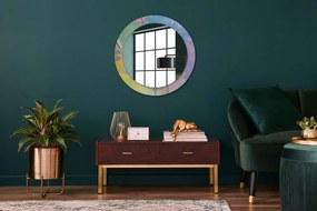 Okrúhle zrkadlo s potlačou Textúra olejovej farby fi 70 cm