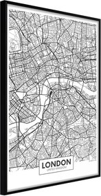 Plagát mapa mesta - City Map: London