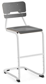 Školská stolička LEGERE I, V 650 mm, biela, antracit