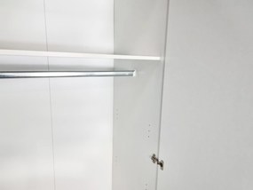 Šatníková skriňa Blessa (biela). Akcia -20%. Vlastná spoľahlivá doprava až k Vám domov. 1069341