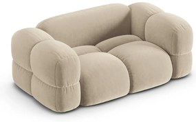 Béžová zamatová pohovka 180 cm Loretto – Cosmopolitan Design