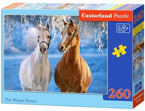 KIK CASTORLAND Puzzle 260el. Zimné kone