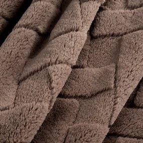 Deka D91 CARO tmavobéžová