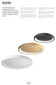 Redo 01-2673-LED Stmievateľný luster na lanku ICONIC LED/50W/230Vpr. 58 cm zlatá