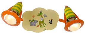 LUXERA 28013 - Detské bodové svietidlo SAFARI 2xE14/40W/230V