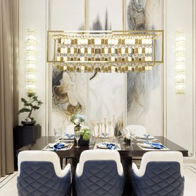 Toolight Toolight, závesné svietidlo 4xE27 APP1113-4CP, zlatá lesklá, OSW-04555