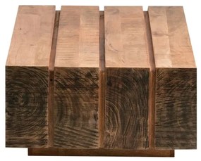 furniture-nabytek.cz - Masivní konferenční stolek Dakota z mangového dřeva, lakovaný, hnědý – 120×70 cm