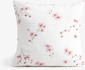 Goldea krepová obliečka na vankúš - kvitnúce sakury 40 x 40 cm