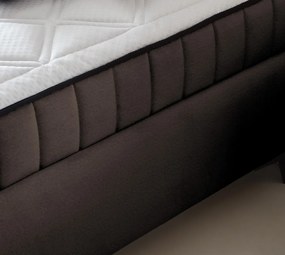 Posteľ Joy 160x200 cm, hnedá látka