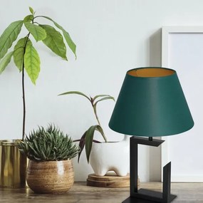 Stolná lampa 1xE27/60W/230V 45 cm zelená/zlatá