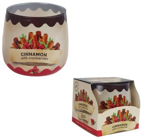 Sviečka vonná v skle CINNAMON WITH CRANBERRIES 100g G