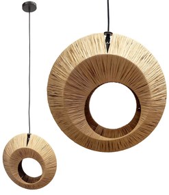 Toolight Toolight, stropné svietidlo 1xE27, APP1788-1CP, hnedá-čierna, OSW-04059