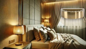 Toolight Toolight, LED nástenné krištáľové svietidlo APP1509-CP, zlatá matná, OSW-06792