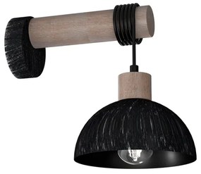 Nástenné svietidlo ERIK 1xE27/60W/230V hnedá/čierna