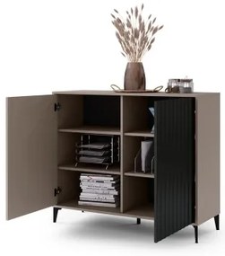 Komoda RONJA taupe/čierna