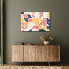 Obraz - Abstrakcia s retro vzormi (90x60 cm)