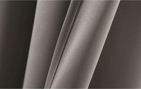 Záves OXFORD 140x270 cm, sivo-hnedý Zavesenie: Riasiaca páska