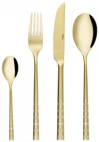 Príborový set 16 ks – Living PVD Champagne - Laser Glamour Love - 107076