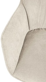 Jedálenská stolička Jules - látka - Krémová