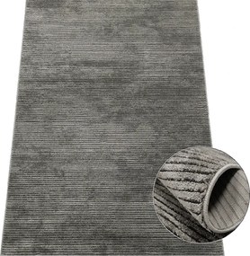BE Koberec Eforia 9551 GREY – sivý obdĺžnikový Rozmer: 60x100 cm