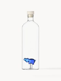 Ručne vyrobená karafa z borosilikátového skla Hippo, 1,1 l