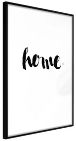 Artgeist Plagát - Home and Dot [Poster] Veľkosť: 20x30, Verzia: Čierny rám