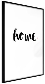 Artgeist Plagát - Home and Dot [Poster] Veľkosť: 30x45, Verzia: Zlatý rám