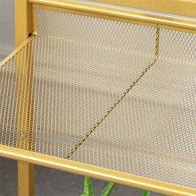 Odkladací stolík Vasagle Nortia 40 cm číry/zlatý