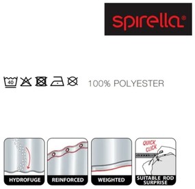 Sprchový záves 180x200 cm Kos – Spirella