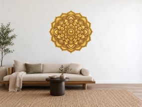 Zlatá mandala arch 75 x 74 cm