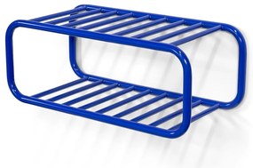 Modrá kovová závesná skrinka na topánky 72x28x35 cm Retro – Spinder Design