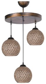 Luster na lanku CRAYON 3xE27/60W/230V béžová