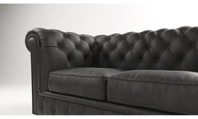 Antracitová zamatová pohovka 230 cm Cambridge - Ropez