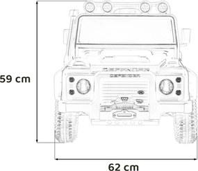 Elektrické autíčko Land Rover Defender 110 SVX ružové