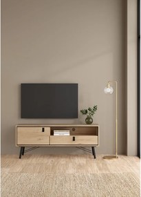 TV stolík v dekore duba v prírodnej farbe 150x60x40 cm Ry – Tvilum