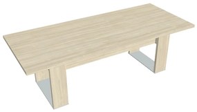 Rokovací stôl Verno+ S 240 x 100 cm, agát / hnedá