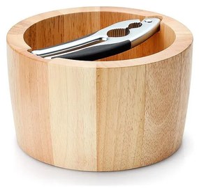 Continenta C3091 - Miska na orechy s luskáčikom 19x11,5 cm gumovník