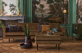 BePureHome Rodeo zamatový ottoman - Béžová