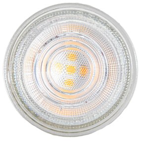 Sada 5 GU10 50mm LED žiaroviek číra 3W 200 lm 2200K