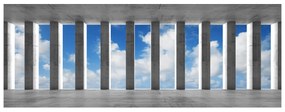 Gario Fototapeta Betónové stĺpy a nebo Veľkosť: 200 x 135 cm, Materiál: Vliesová