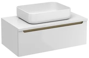 Kúpeľňová skrinka pod umývadlo Naturel Stilla 80x30x45 cm biela STILLAD08005DBI, 1 ks