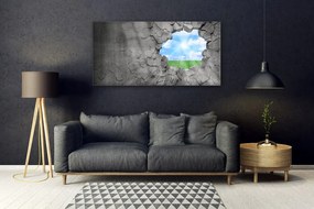 Obraz plexi Dziura popękana ściana 120x60 cm