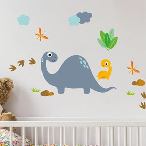 Nástenné detské samolepky Ambiance Cute Dinosaurus Stickers