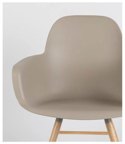 Béžové jedálenské stoličky v súprave 2 ks Albert – Zuiver