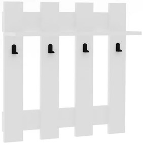 Nástenný vešiak CARINA 70x70 cm biela