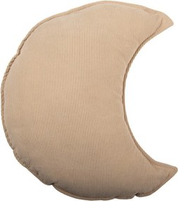Béžový dekoratívny vankúš v tvare nechtíka Moon - 45*5*40 cm